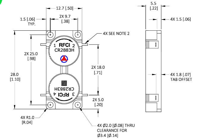 RFCI CR2883H˫ѭƵͨϵͳѡ
